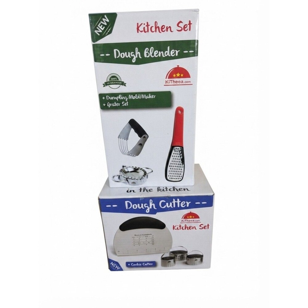 New Kitchen Baking Bundle Lot-Pastry Cutter, Bench Scraper, Dumpling Maker+ More
